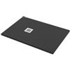 Bagnoexpert Piatto doccia 75x100 h.2,8 in marmo resina effetto pietra grafite opaco Ardesia