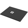 Bagnoexpert Piatto doccia 75x90 h.2,8 in marmo resina effetto pietra grafite opaco Ardesia