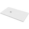 BAGNOEXPERT Piatto doccia 75x140 Marmo Resina Slim H2,8 Ardesia Effetto Bianco Opaco - Cod. Articolo: BPMAROSTON7514