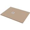 Bagnoexpert Piatto doccia 100x120 h.2 8 in marmo resina effetto pietra sabbia opaco Ardesia