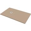 Bagnoexpert Piatto doccia 100x140 h.2 8 in marmo resina effetto pietra sabbia opaco Ardesia