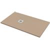 BAGNOEXPERT Piatto doccia 75x120 Marmo Resina Slim H2,8 Ardesia Effetto Sabbia Opaco - Cod. Articolo: BPMARSSTON7512