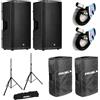 Proel DIVA12A Coppia Diffusore attivo 1000w picco + 2 Cover + 2 Stativi + 2 Cavi