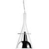 FontanaArte Flute XXL cromo lampada a sospensione