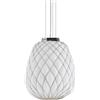 FontanaArte Pinecone Grande cromo, bianco lampada a sospensione