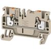 Weidmuller Morsetto passante Weidmuller Push-In 2,5mmq Beige 1521850000