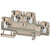 Weidmuller Morsetto doppio passante Weidmuller Push-In 2,5mmq Beige 1547610000