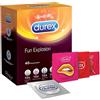 Durex Fun Explosion Mix di Preservativi Sottili, Con Rilievi e Nervature e Aromatizzati, 40 Profilattici, Esclusiva Online