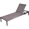 Vacchetti Lettino in Alluminio Grigio 197x64 cm 30 cm mod. Seattle