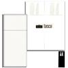 Packservice Tovagliolo Con Tasca Portaposate 44x32 Airlaid Packservice Plus Color Bianco 600 Pezzi
