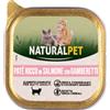 NaturalPet Cat Adult Patè Grain Free 100 gr - Salmone e gamberetti Cibo umido per gatti