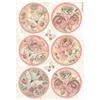 Carta di riso Shabby Rose tondi Stamperia