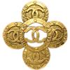 CHANEL Pre-Owned - Spilla CC 1993 - Donna - placcatura in oro - Taglia unica