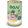 Oasy Wet Dog Lifestage Patè Pollo Cibo Umido Cani Adulti In Sovrappeso Lattina 400g