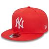 New Era - MLB York Yankees League Essential 9Fifty Snapback cap, Colore: Rosso, S/M