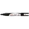 Faber-Castell uni-ball 186199 - Pennarello per finestre e gessetti UNI CHALK PWE-3MS punta tonda 0,9-1,3 mm, nero
