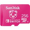 SanDisk 256GB Fortnite microSDXC Scheda per Nintendo Switch, Scheda di memoria con Licenza Nintendo, fino a 100 MB/s UHS-I Class 10 U3