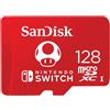 Sandisk 128 Go Microsdxc Scheda Per Nintendo Switch, Scheda Di Memoria Con Licenza Nintendo, Fino A 100 Mb/s Uhs-i Class 10 U3