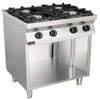 Cucina A Gas Professionale 4 Fuochi Profondità 70 cm