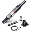 SmartAI Aspirapolvere a mano, 17000 Pa, mini LED senza fili, batteria a batteria, 30 minuti, leggero, per auto, casa, camper, peli di animali, con supporto di ricarica, carica di tipo C, scatola di