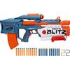 Nerf Elite 2.0 - Motoblitz, blaster Nerf motorizzato, giocattoli per giochi all'aperto per bambini e bambine di 8 anni, caricatore da 10 dardi, 6 dardi Airblitz, 22 dardi