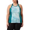 super.natural W Round Neck Top Printed, Canottiera Donna, Shaded Spruce/Spruce Shibori, XL