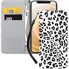 Pnakqil Cover per Samsung Galaxy S20 Plus/S11/S20+ 5G 6.7 pollici,Custodia Libro in Pelle Magnetica Portafoglio Case Supporto Stand Flip Slot per Carte e Denaro con Samsung S20 Plus,Leopardato