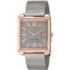 Nine West - Orologio da donna con cinturino in maglia mesh, Argento/Oro Rosa