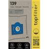 TOP FILTER FCK64139 TopFilter 139, Rowenta in Tessuto Non Tessuto, 4 Sacchetti per aspirapolvere (30 x 26 x 0,1 cm), Bianco
