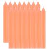 Etrexonline Candele a stelo arancione fluo, 16 pezzi, senza profumo, lunghezza 17 cm