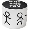 QEEBOO pouf WHO ARE YOU Shantell Martin Collection - 46203BL