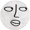 QEEBOO tappeto rotondo SILENT MOON Shantell Martin Collection - 42010RD-FA
