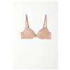 Tezenis Reggiseno Push-up Imbottito In Pizzo Riciclato Venice Donna Naturale