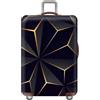 FANSU Copri Valigia per 26-28 Pollici, Elastica Copri Trolley 3D Luggage Cover Chiusura con Cerniera, Trolley Protector Cover Grande Valigia Antipolvere Lavabile Copertura