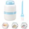 VOSSOT Taglia pillole di precisione, Tagliapillole Precisione, Trita Porta Pillola Portatile 1 diviso in 2, 1 diviso in 4, Trita Pastiglie Compatto e portatile, Separatore di Pillole, Scatola per medicinali