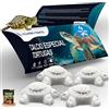 ALEJANDRO FUENTES AF® Calcio per Tartarughe di Terra e Acqua, Pack 4 Pezzi Osso di Seppia per Tartarughe Alternativo, Cibo Tartarughe d'Acqua Blocco Minerale Rilascio Lento, Carapace Forte e Acqua Pulita