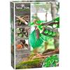 HABA 305344 Terra Kids Connectors - Construction Kit Animals - 45 Piece Set with Plastic Connectors, Cork & Hand Drill - Ages 8+