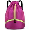 HUA ANGEL Impermeabile Zaino con Coulisse Grande Sportivo Borsa da Palestra con Coulisse Sacca con Scomparto per Scarpe Unisex per Vita Quotidiana All'aperto Casual Yoga Scuola Spiaggia Nuoto