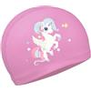 GWAWG Cuffia Piscina per Bambini，Cuffia Nuoto per Bimbino Ragazzi Ragazze età，Cuffia Nuoto Bambini, Poliestere Elastico Cuffia, Cuffia da Bagno per Bambini per Capelli Corti e Lunghi (pink)