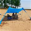 mimika Tenda Da Spiaggia Antivento, Tenda Parasole Da Spiaggia UPF 50+ Protezione, Tenda Da Sole Con Sacchis Di Sabbia Da Ancoraggio, Pali In Alluminio E Borsa Da Trasporto, Per La Spiaggia, Il Campeggio
