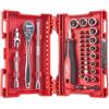Milwaukee Milawaukee - Set di chiavi a cricchetto, bussole e punte, 1/4, 38 pezzi