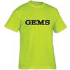 Gems Promo, Maglietta Unisex - Adulto, Giallo Fluo XXS