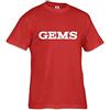 Gems Promo, Maglietta Unisex - Adulto, Rosso XL