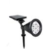 vetrinein rete Vetrineinrete® Faretto 7 led picchetto ricaricabile con pannello solare 3 watt faro crepuscolare luce fredda 6500k calda 3000k ip65 (Luce Calda 3000k) P94