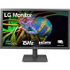 LG 22MP410 Monitor 22 Full HD LED VA, 1920x1080, 5ms, AMD FreeSync 75Hz, VGA, HDMI 1.4 (HDCP 1.4), Flicker Safe, Grigio Antracite