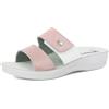 inblu Ciabatte Donna Anatomiche Comfort con Fascia a Strappo Linea Benessere Traspirante Morbide Aperta VR0063 (Rosa, 38)