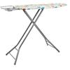 Amazon Basics Asse da stiro con poggiaferro a forma di H, grande, 122 x 43 cm, Grigio, Pois