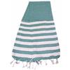 Atout Ciel Telo mare, fruta, righe con frange 90 x 180 cm, verde