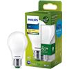 Philips Lighting Philips LED Lampadina Goccia Classe A Ultra Efficiente a Risparmio Energetico, Vetro Smerigliato, 60W, E27, Luce Bianca Calda, Non Dimmerabile