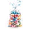 Italpak Sacchetti Trasparenti Bubbles Blu e Azzurro, 15x25cm, 50 Pezzi, Bustine per Alimenti, Sacchettini per Confetti, Biscotti, Dolci, Caramelle, Regali